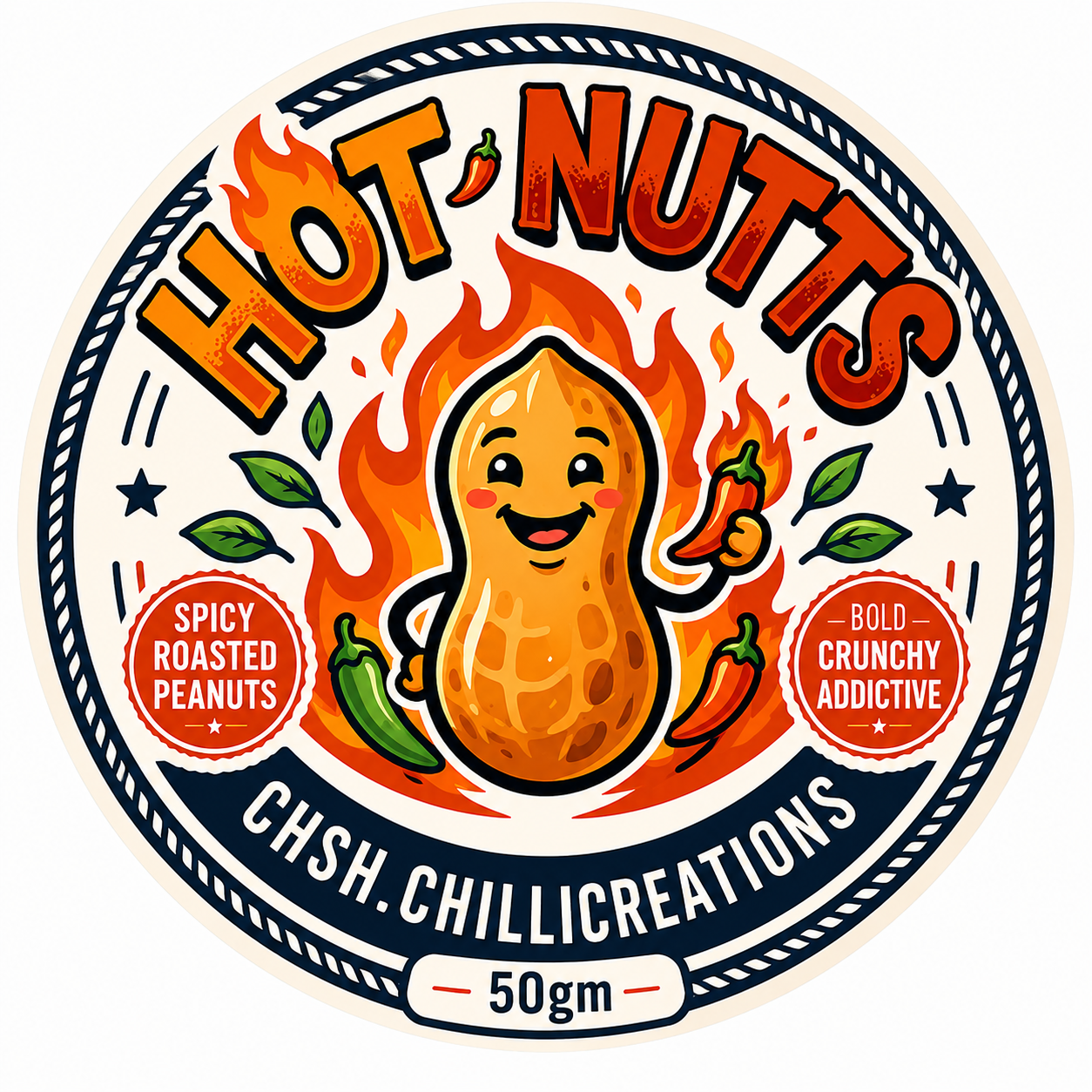 HOT NUTTS – (Fresh Roasted Chilli Nutts)